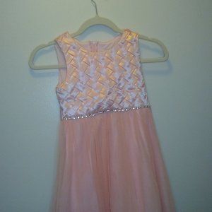 Pink Rare Edition dress with Pearl and diamond belt
